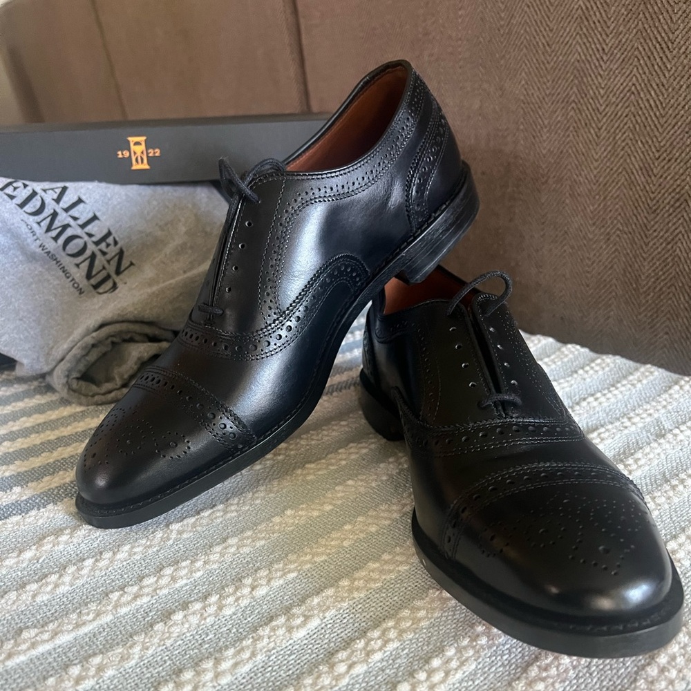 Allen Edmonds Black Oxford Dress Shoes